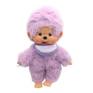 NWT✨ Monchhichi Purple Pastel Colors Monkey Baby Beanie Plush Doll Sekiguchi